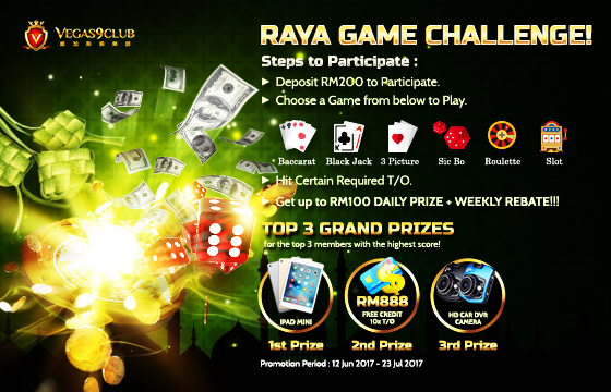 ความท้าทายเกม Raya! - Vegas9club